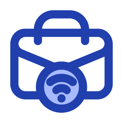 Remote Working Generic Blue icon