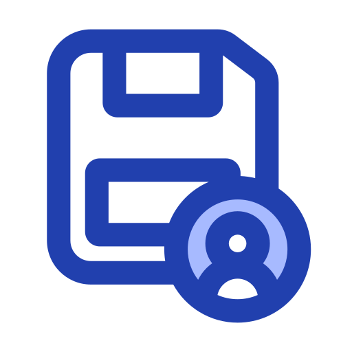 Save data Generic Blue icon