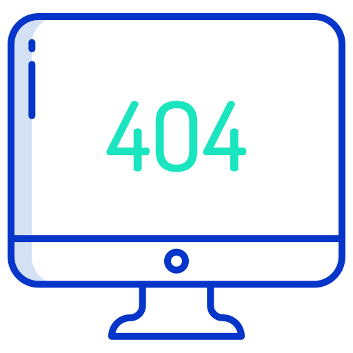 błąd 404 Generic color outline ikona