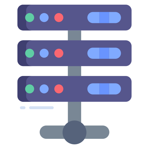 baza danych Generic color fill ikona