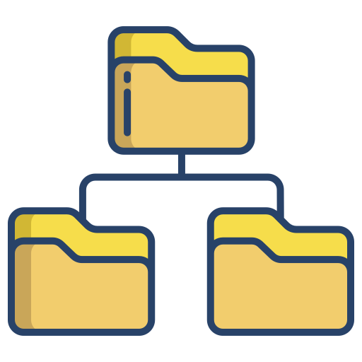 zarządzanie folderami Generic color outline ikona