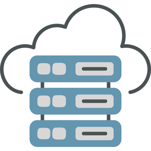 Cloud server Generic Flat icon