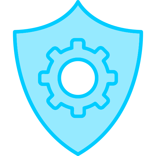 protección de datos Generic Blue icono