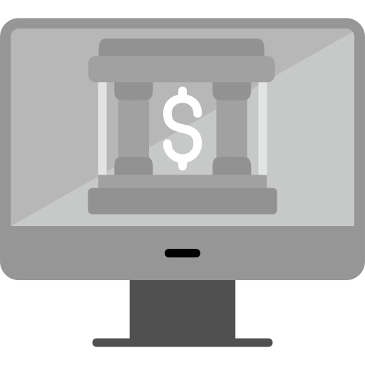 acesso a operações bancárias via internet Generic Grey Ícone