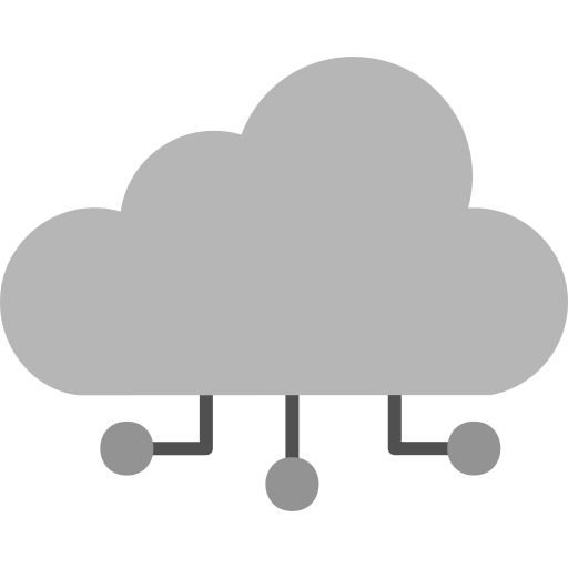 cloud computing Generic Grey icona