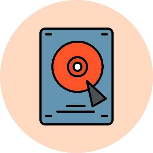 festplatte Generic Outline Color icon