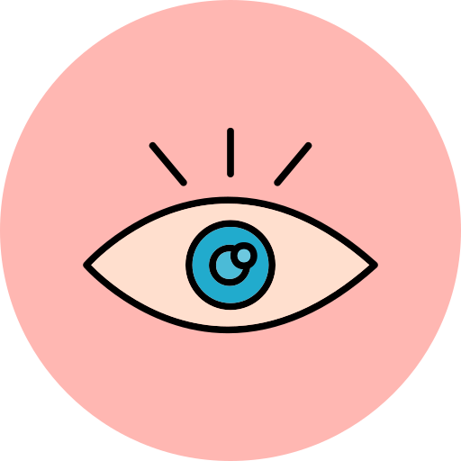 oog Generic Outline Color icoon