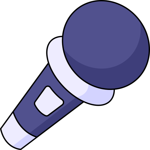 Mic Generic Thin Outline Color icon