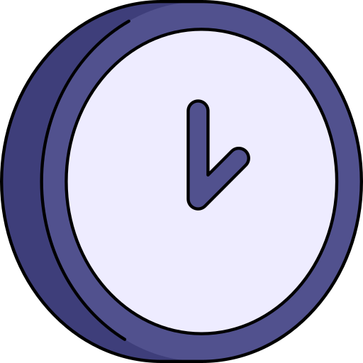 시계 Generic Thin Outline Color icon