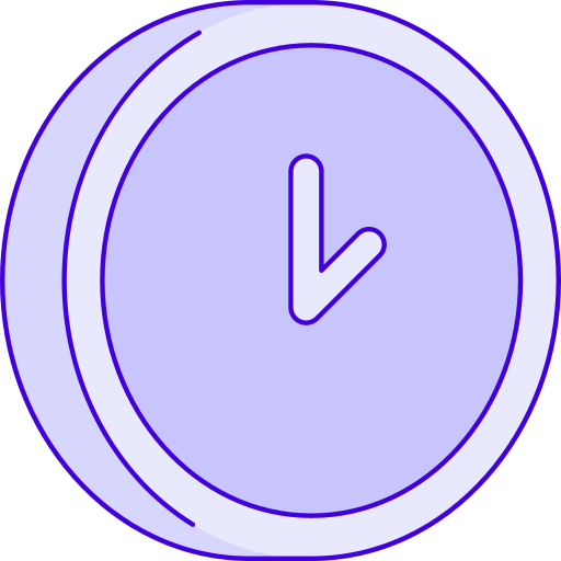 reloj Generic Thin Outline Color icono