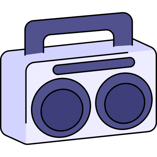 boombox Generic Thin Outline Color icon