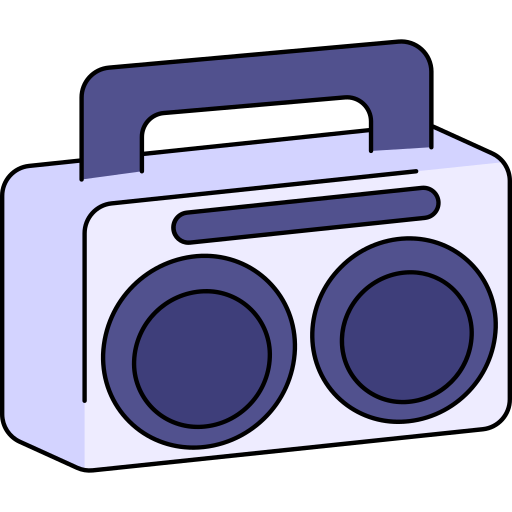 ラジカセ Generic Thin Outline Color icon