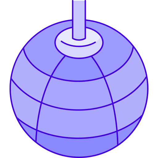 kula dyskotekowa Generic Thin Outline Color ikona