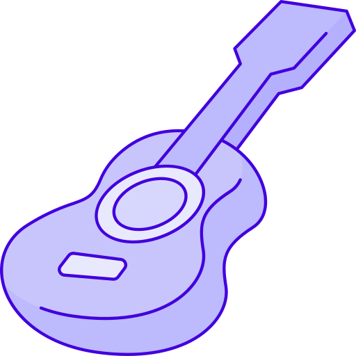 gitara Generic Thin Outline Color ikona