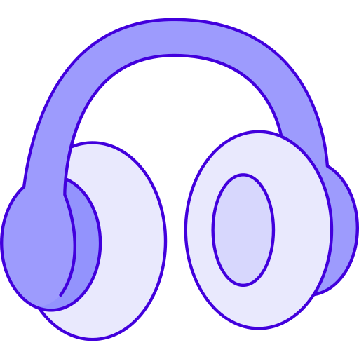 Headphones Generic Thin Outline Color icon