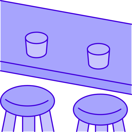 bar Generic Thin Outline Color ikona