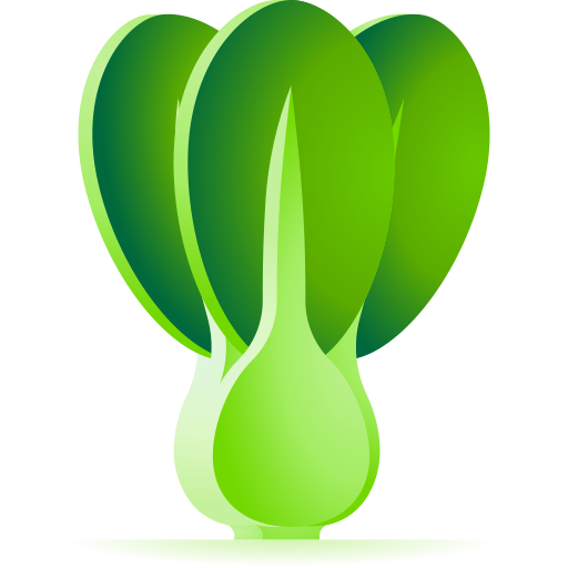 bok choy 3D Toy Gradient icon
