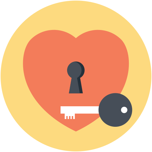 Ключ любви Generic Flat иконка