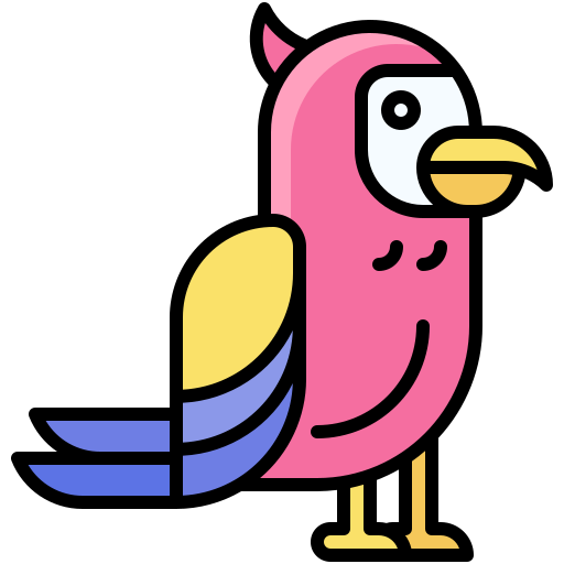 Parrot Generic Outline Color icon