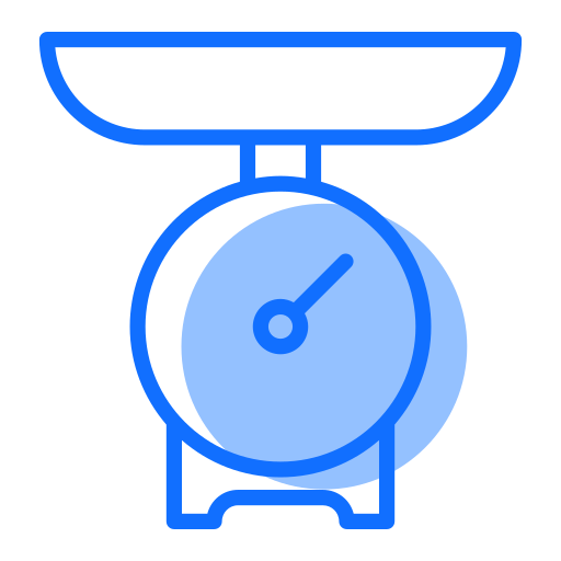 Kitchen Scale Generic Blue icon