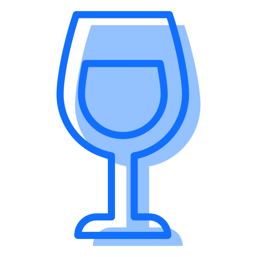 bicchiere di vino Generic Blue icona