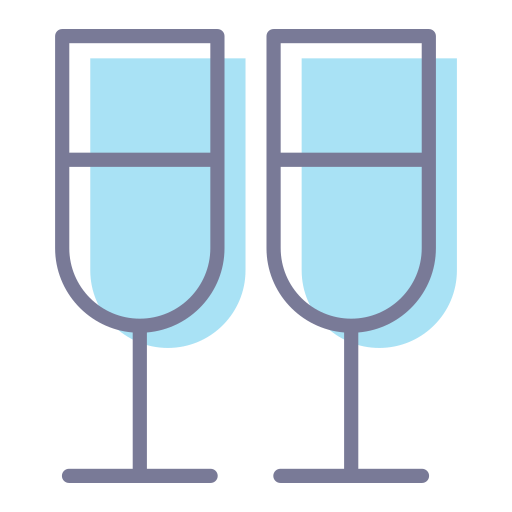 champagnerglas Generic Color Omission icon