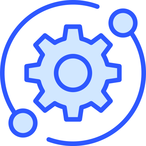 기술적 지원 Generic Blue icon