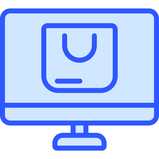 オンラインショッピング Generic Blue icon