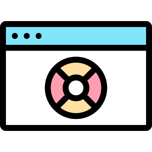 컬러 휠 Generic Outline Color icon