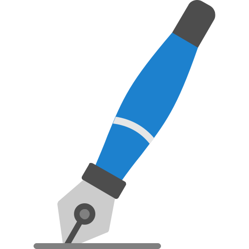 pluma de tinta Generic Flat icono