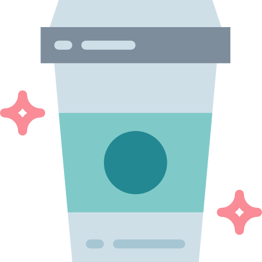 コーヒーカップ Smalllikeart Flat icon