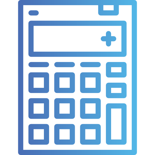 Calculator Smalllikeart Gradient icon