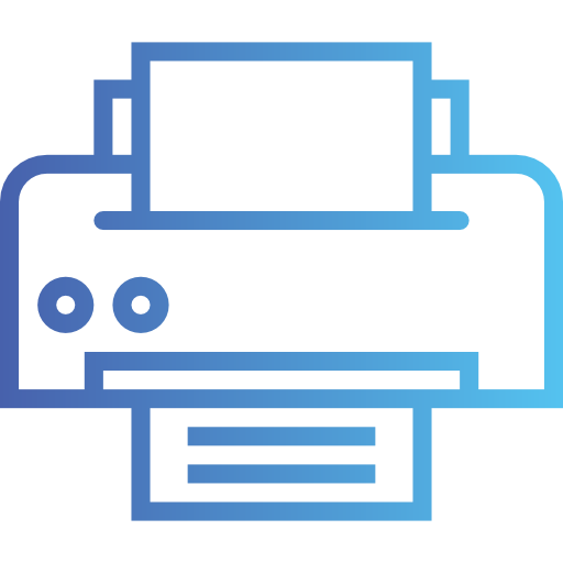 Printer Smalllikeart Gradient icon