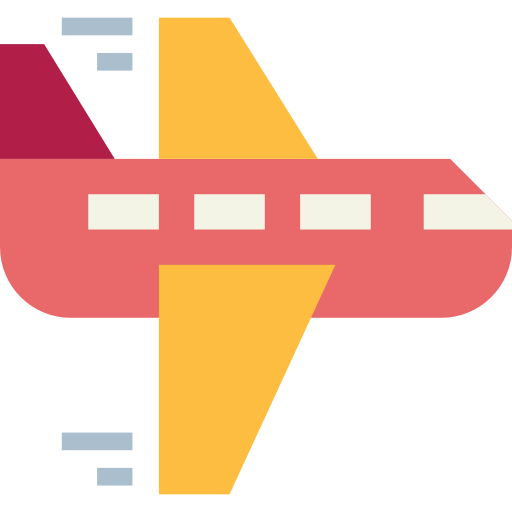 vliegtuig Smalllikeart Flat icoon