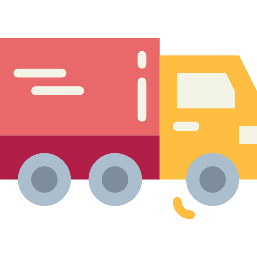 camión de reparto Smalllikeart Flat icono