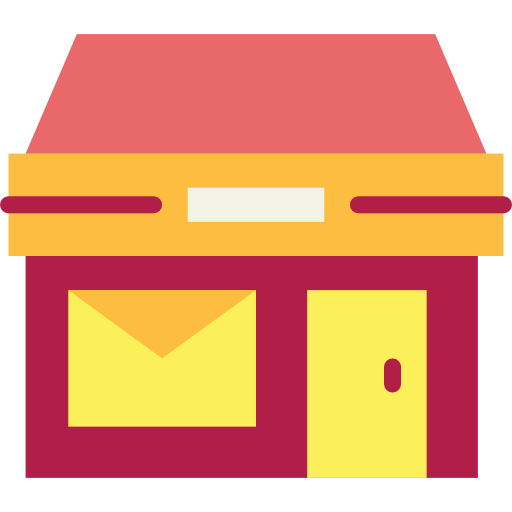 ufficio postale Smalllikeart Flat icona