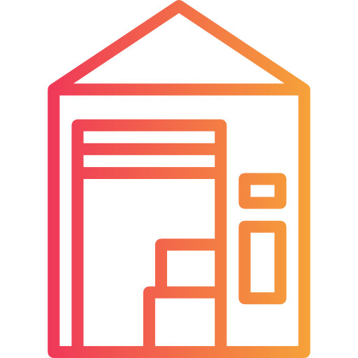 Warehouse Smalllikeart Gradient icon