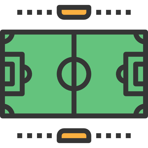 boisko do piłki nożnej itim2101 Lineal Color ikona