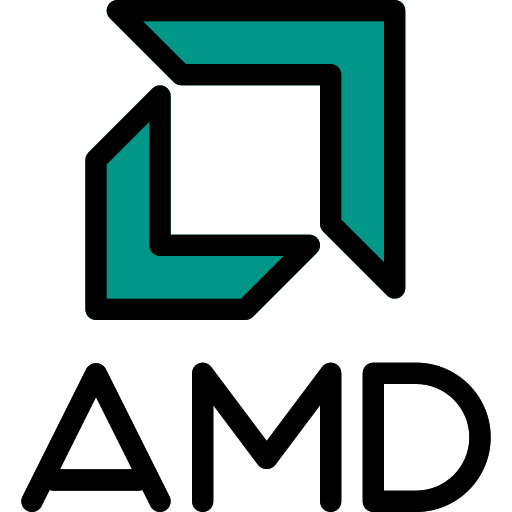 amd Pixel Perfect Lineal Color icon