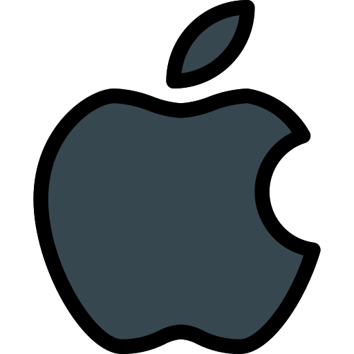 jabłko Pixel Perfect Lineal Color ikona