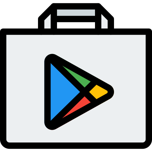 Playstore Pixel Perfect Lineal Color icon