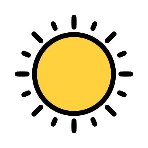 태양 Vector Stall Lineal Color icon