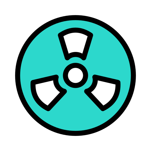 Nuclear Energy Vector Stall Lineal Color icon