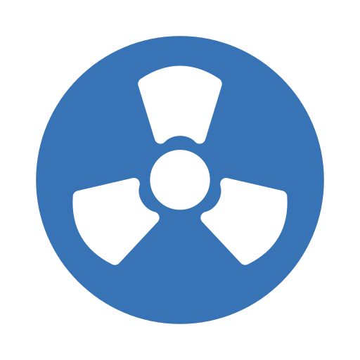 energía nuclear Generic Blue icono