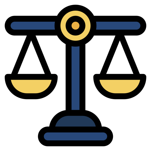 sprawiedliwość Generic Outline Color ikona