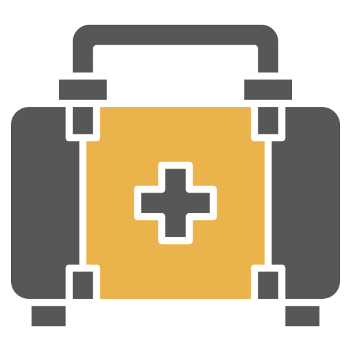 bolsa de primeros auxilios Generic Flat icono