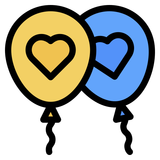 Balloon Generic Outline Color icon