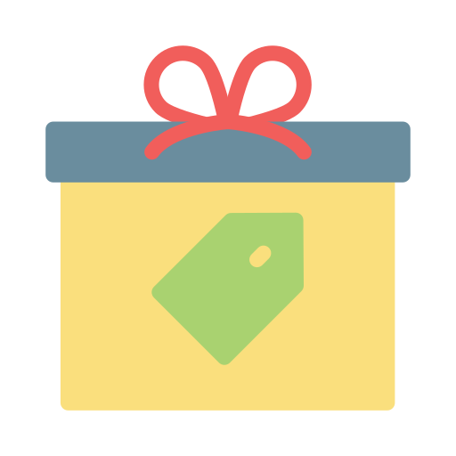 Gift Vector Stall Flat icon