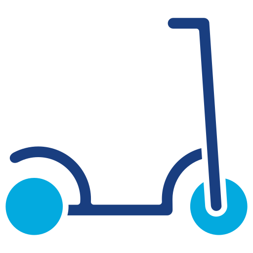 elektrische scooter Generic Blue icoon