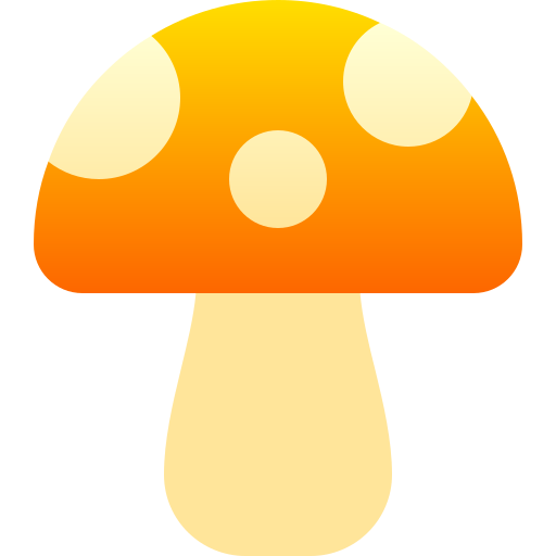 버섯 Basic Gradient Gradient icon